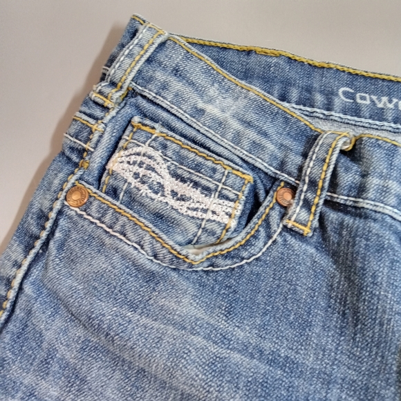 Cowgirl Tuff Bootcut Blue Jeans Girls Size 12 Rodeo - Picture 8 of 11